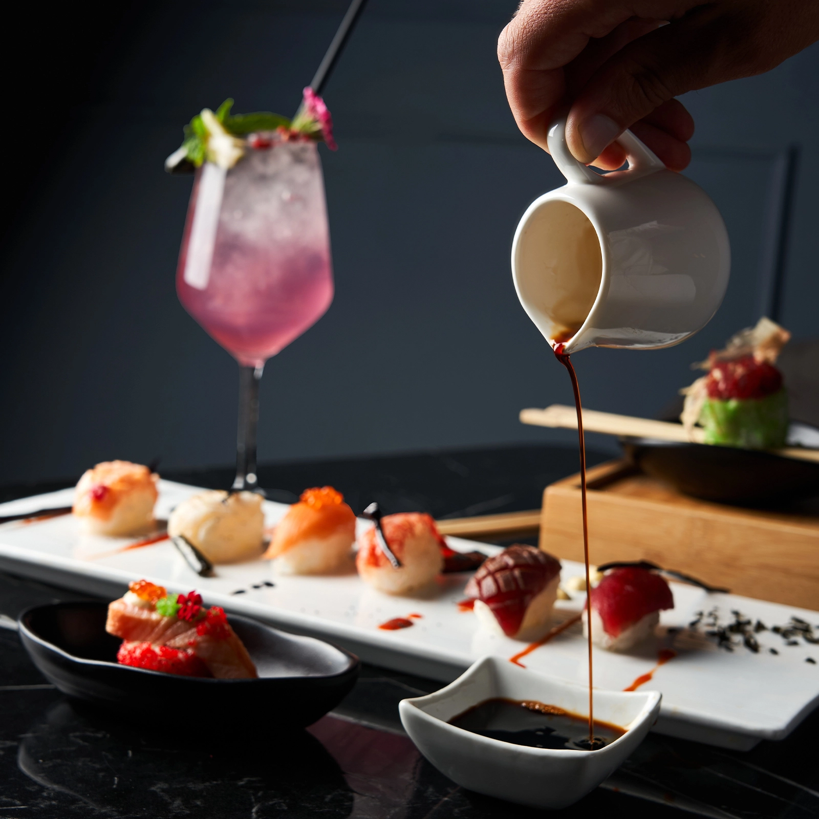 Canape and cocktail pass around service Don Stanley's Catering Services